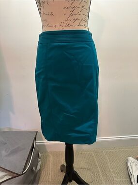 White House Black Market Teal Pencil Skirt